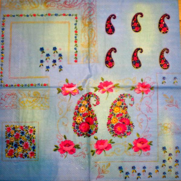 047 Roses - 3-ply (blue) - Ihr